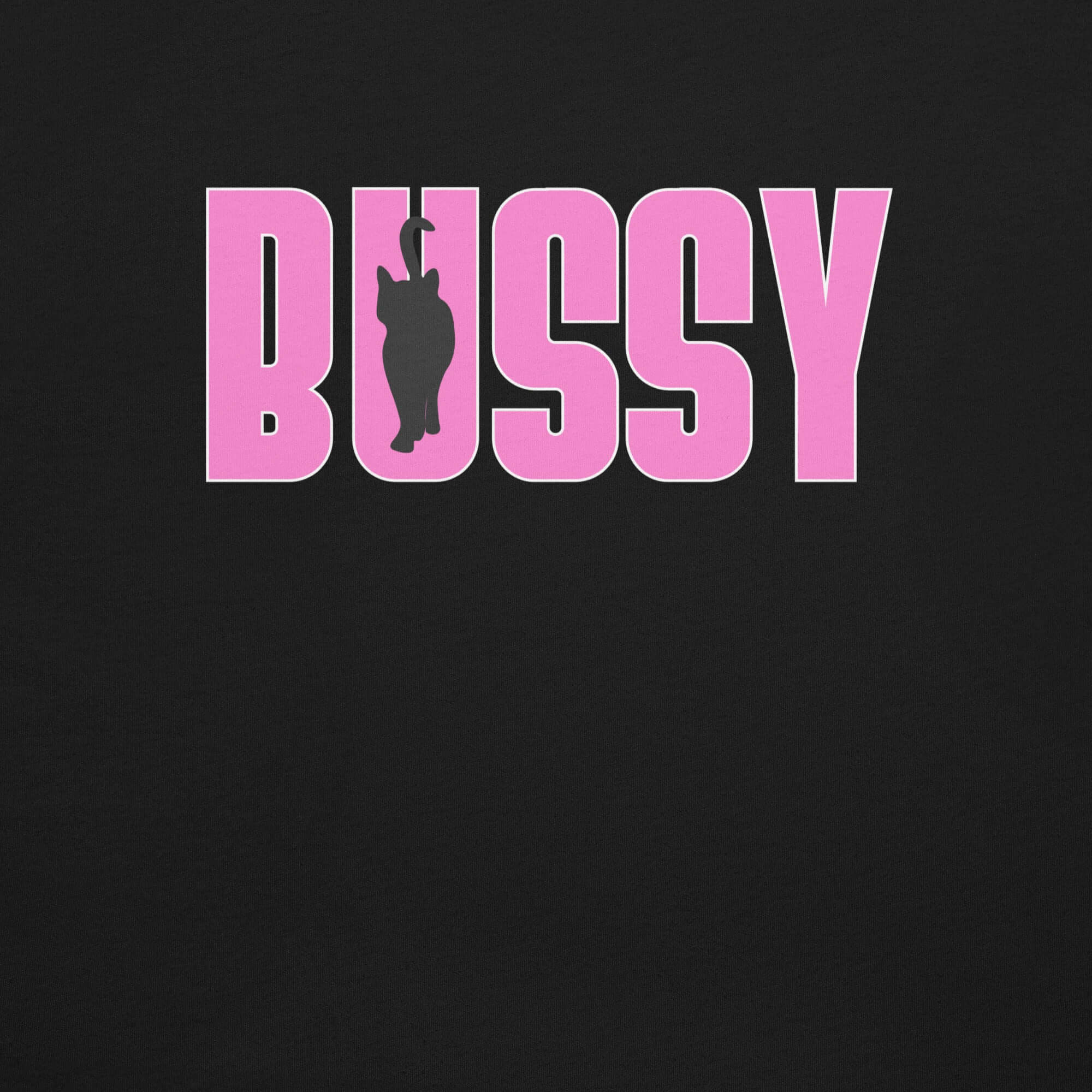 Bussy Cat Club Gay Pride Tboy Pride Black and Pink Relaxed Fit T-shirt Relaxed Fit T-Shirt
