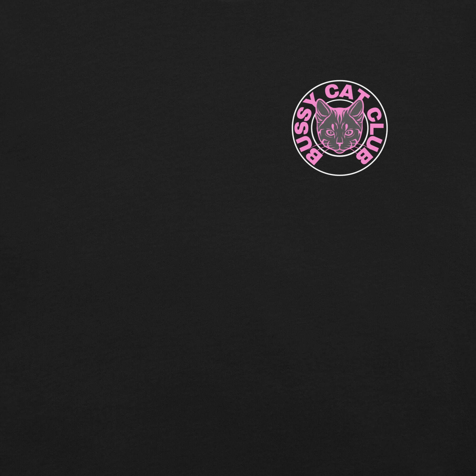 Bussy Cat Club Gay Pride Tboy Pride Black and Pink Relaxed Fit T-shirt Relaxed Fit T-Shirt