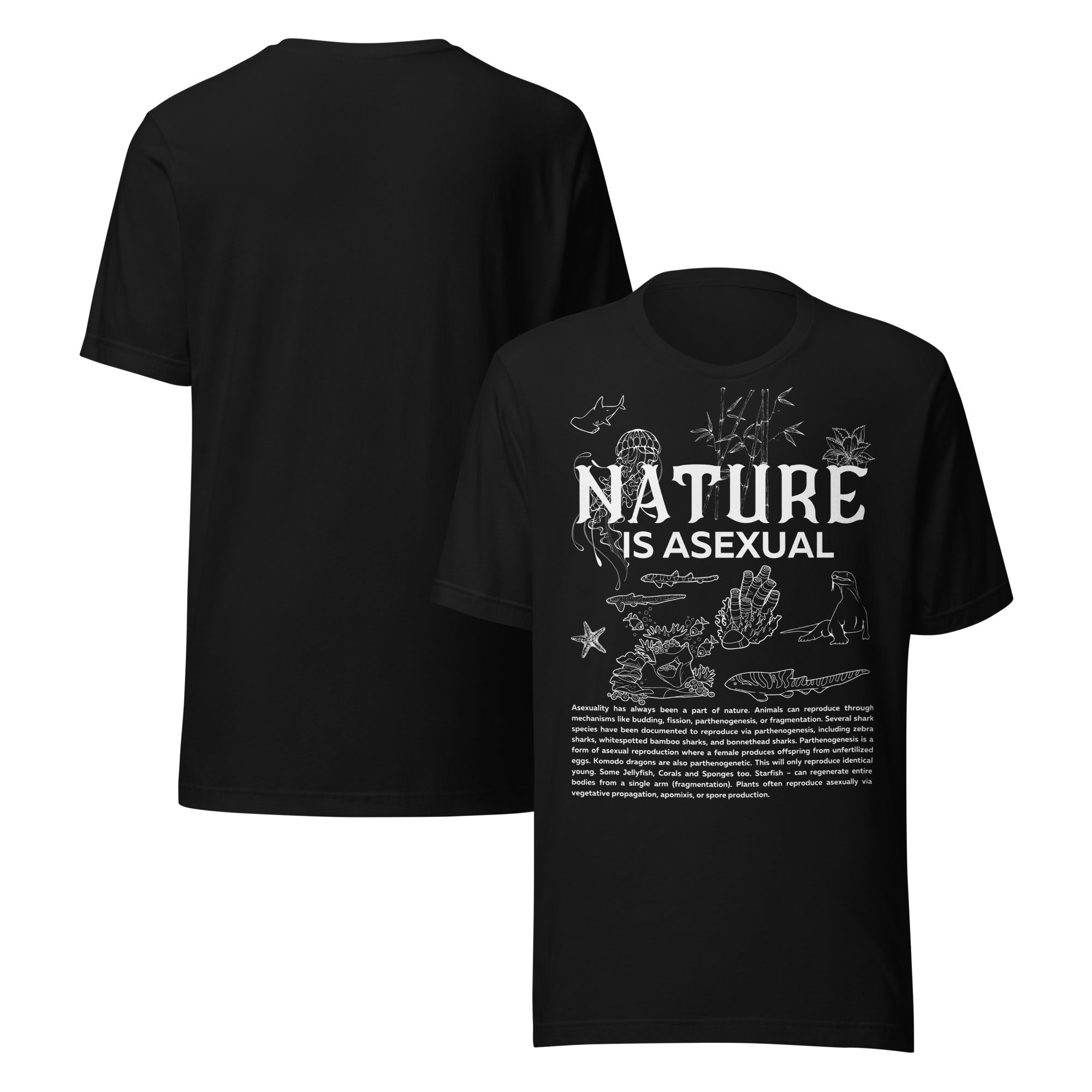 Nature is Asexual Pride Relaxed Fit T-shirt Available in Many Colors Relaxed Fit T-Shirt