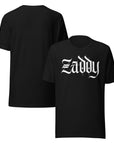 Zaddy Pride Tee Gothic Font NYC Daddy Black Relaxed Fit T-shirt Relaxed Fit T-Shirt