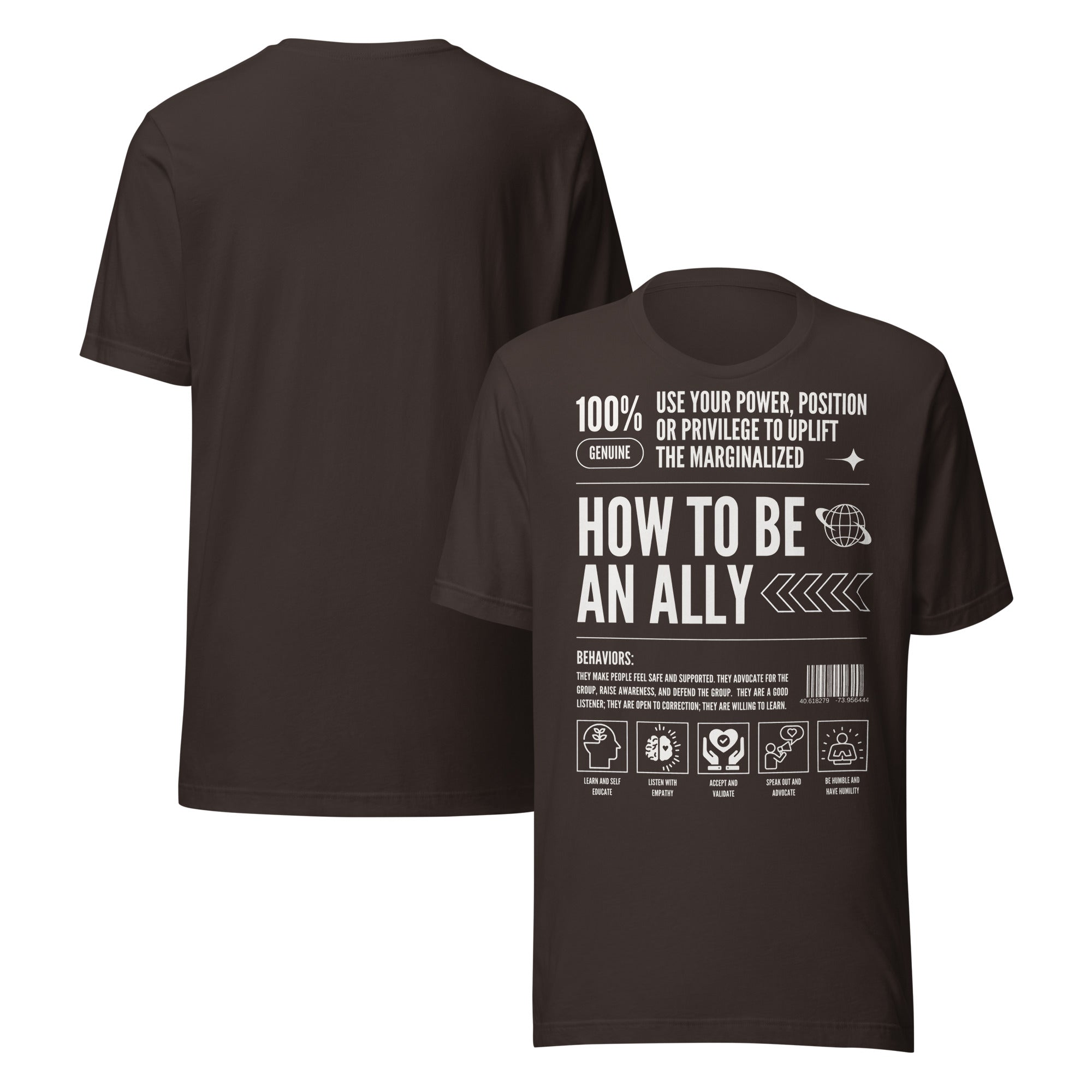 How to be an Ally Graphic Tee Pride Shirts for Allies Black Relaxed Fit T-Shirt Relaxed Fit T-Shirt