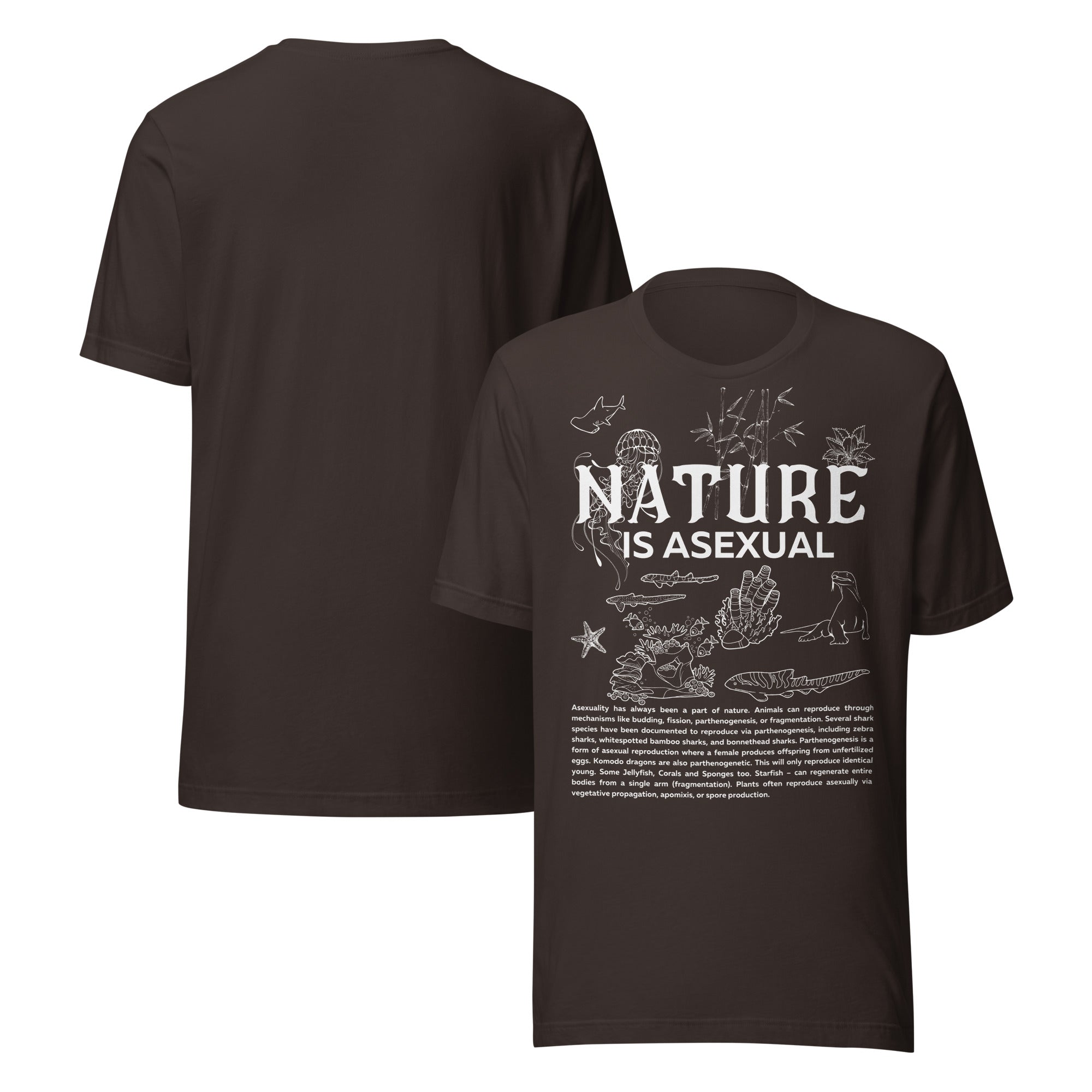 Nature is Asexual Pride Relaxed Fit T-shirt Available in Many Colors Relaxed Fit T-Shirt