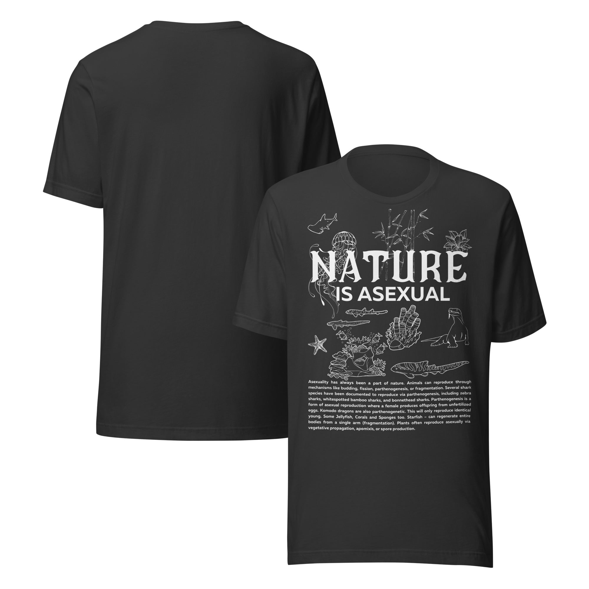 Nature is Asexual Pride Relaxed Fit T-shirt Available in Many Colors Relaxed Fit T-Shirt