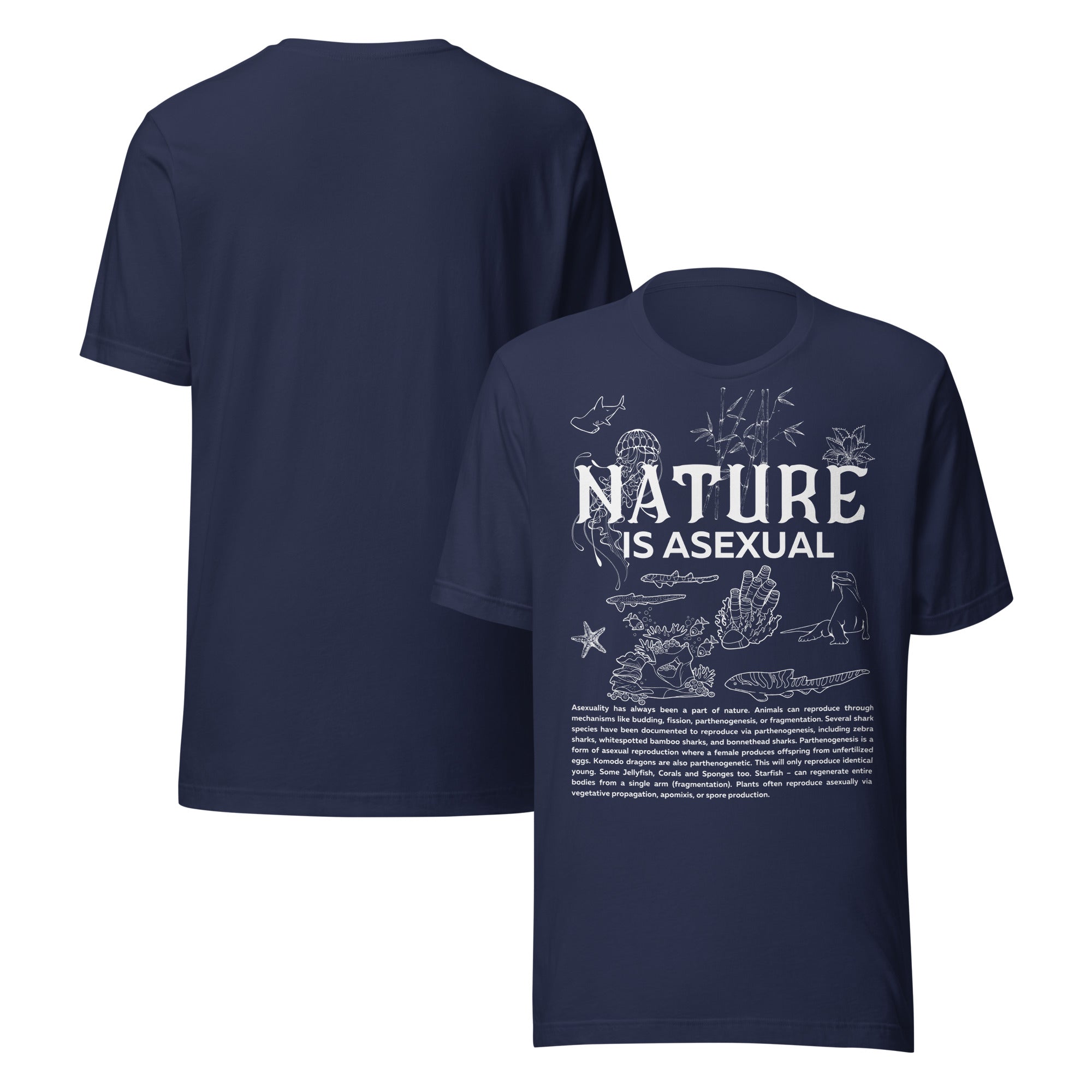 Nature is Asexual Pride Relaxed Fit T-shirt Available in Many Colors Relaxed Fit T-Shirt