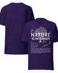 Nature is Intersex T-Shirt for Intersex Pride on Black Relaxed Fit T-shirt Relaxed Fit T-Shirt