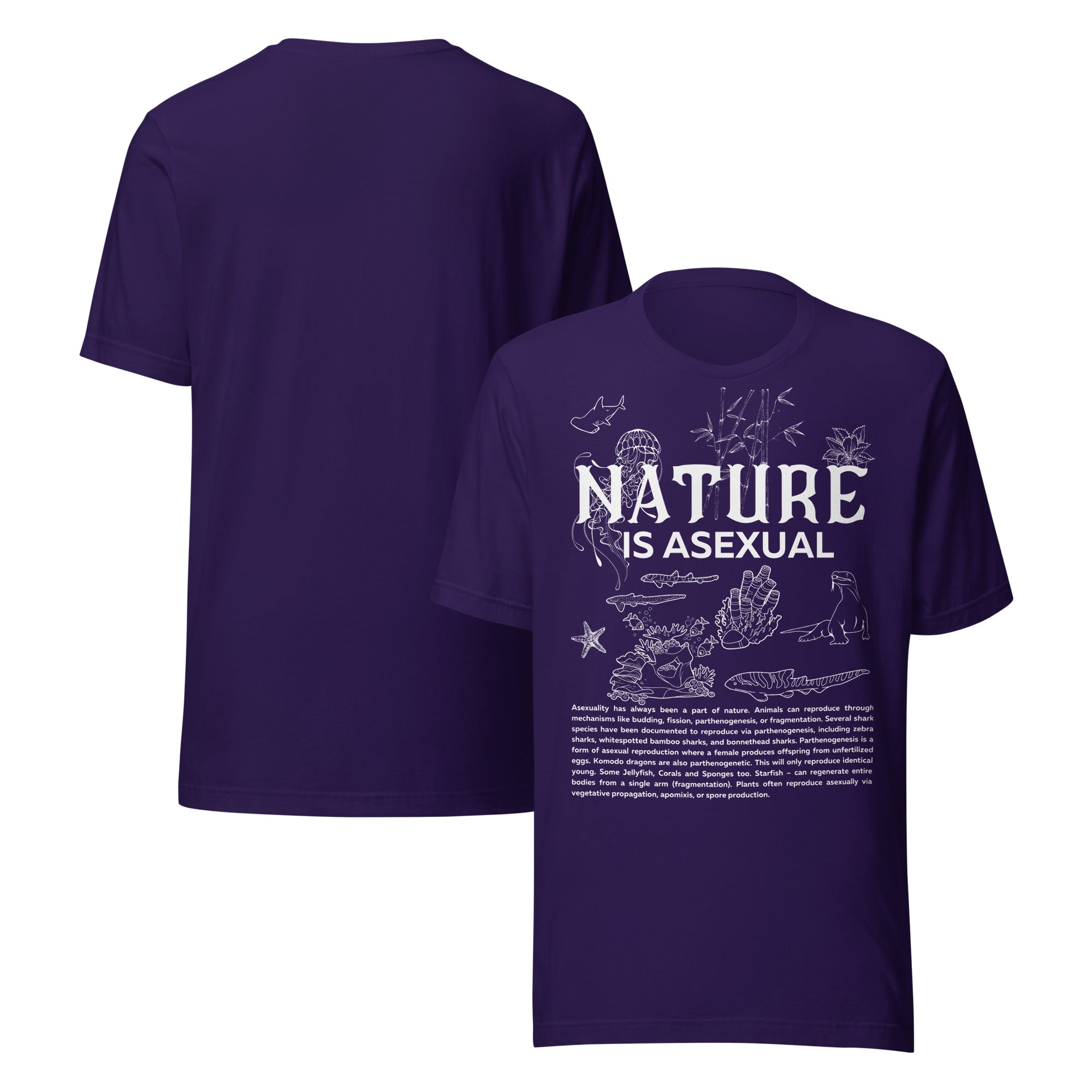 Nature is Asexual Pride Relaxed Fit T-shirt Available in Many Colors Relaxed Fit T-Shirt