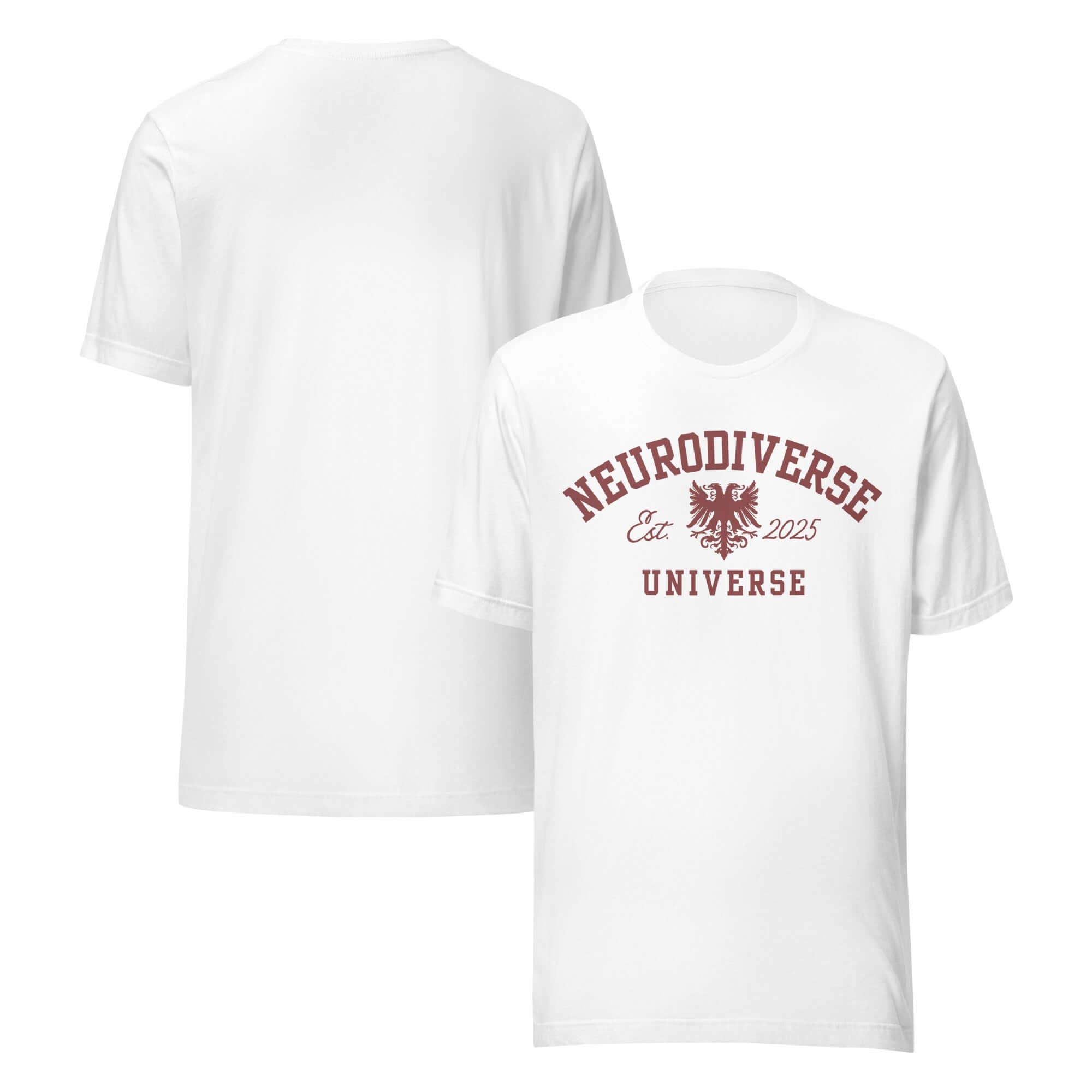 Neurodiverse Universe Disability Pride Tee on Black, Grey or White Relaxed fit T-shirt Relaxed Fit T-Shirt