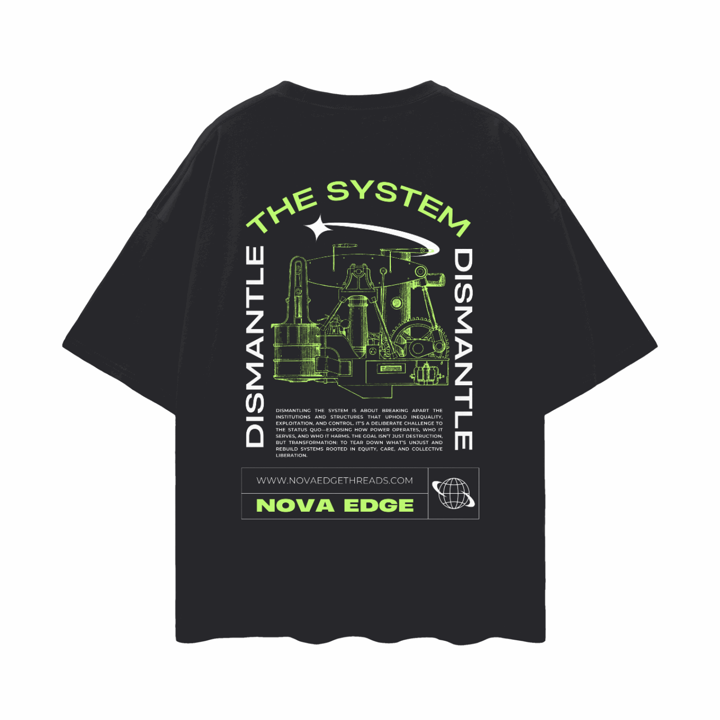 dismantle the system pride t-shirt black
