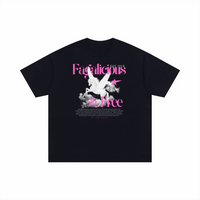 Fagalicious & Free Pride Shirt Black Pink Size Inclusive Oversize Tee Size Inclusive Oversize Tee
