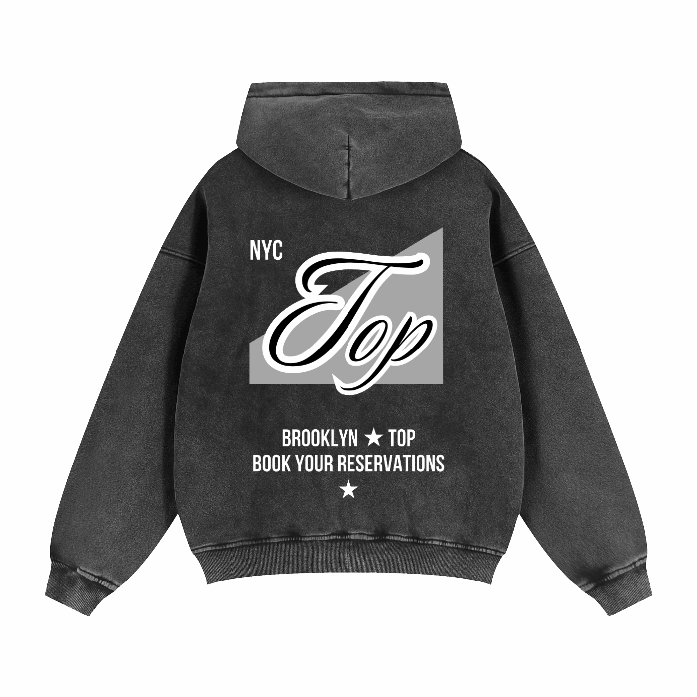 NYC Top Book your reservations Brooklyn Gay Pride Zip-Through Boxy Fleece Hoodie Zip-Through Boxy Hoodie