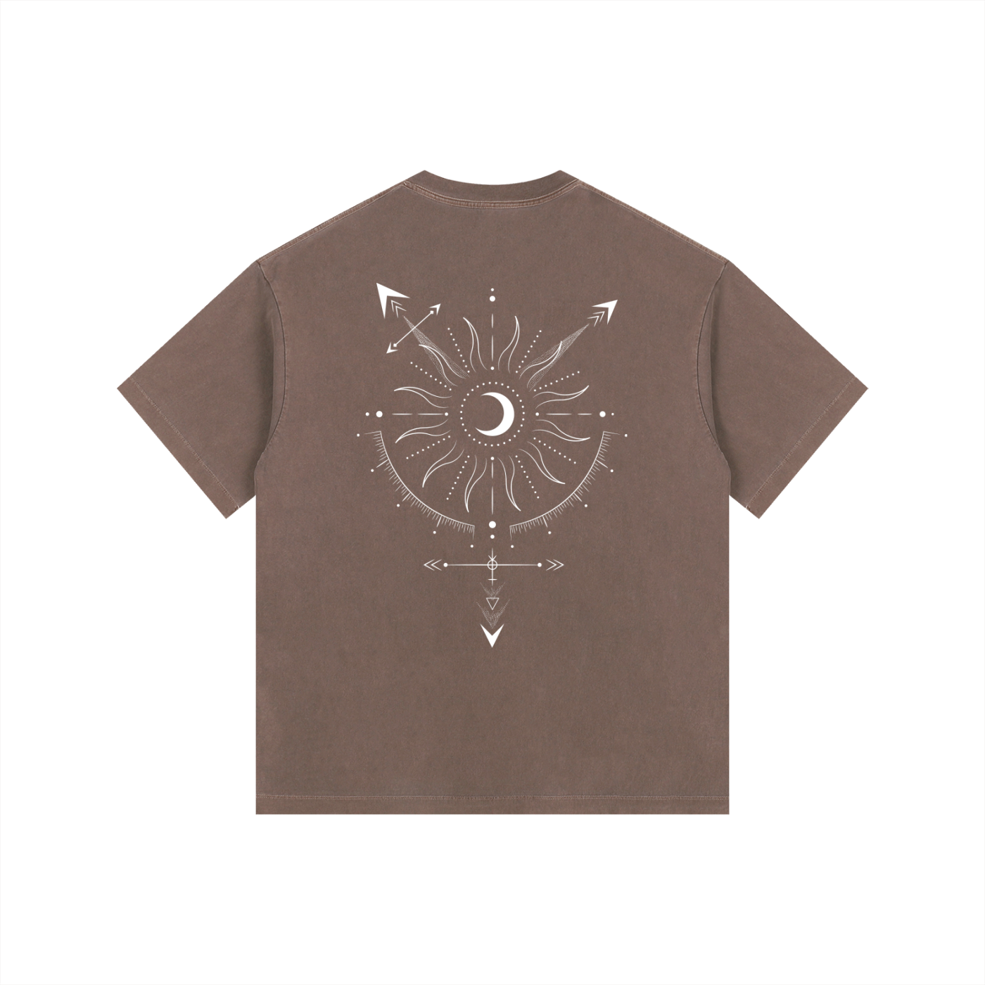 Transgender Symbol Celestial Design on Size Inclusive Vintage Wash Oversize Tee Vintage Wash Oversize Tee