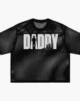 Daddy Dom Club Mesh Tee LGTBQ Pride Black See-through Boxy Net T-shirt