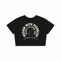Design with Disabled People in Mind & Everyone Benefits Black Seamless Mini Tee Seamless Mini Tee