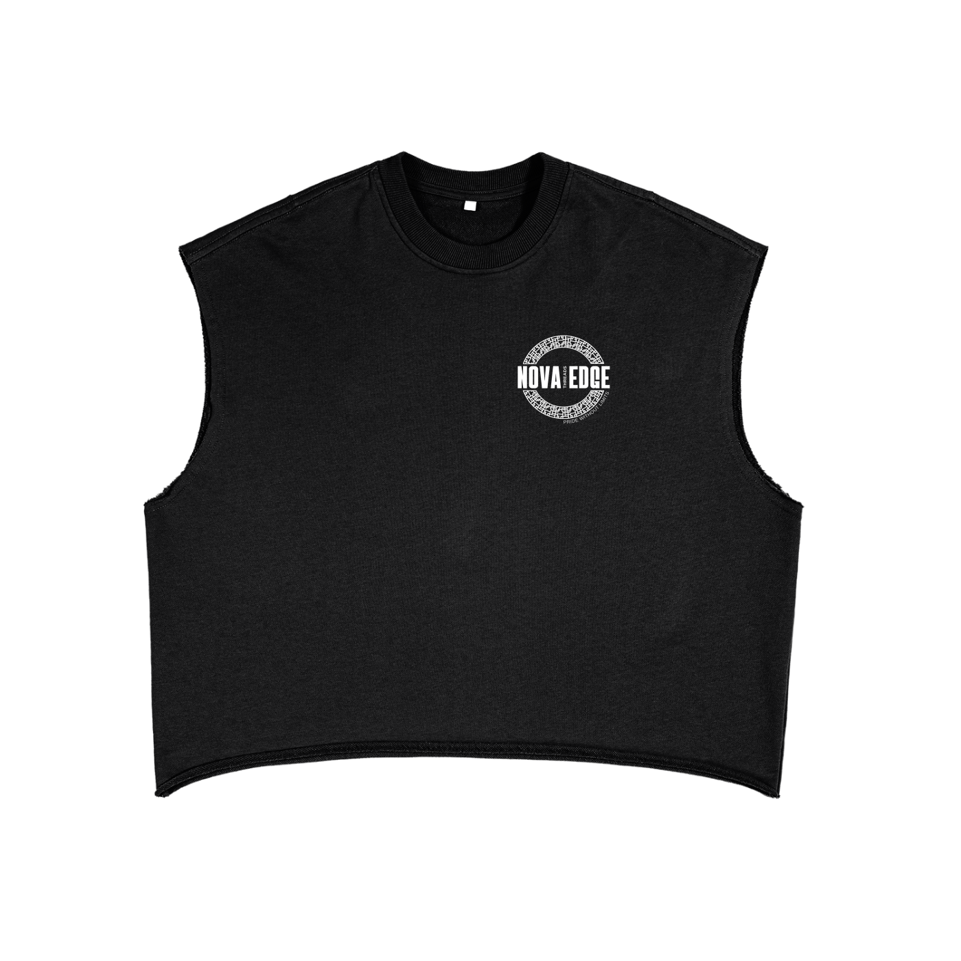 Bet on yourself everytime red heart dice by Nova Edge Threads Black French Terry Boxy Tank Top
