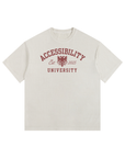 Accessibility University Neutral Pride Size Inclusive Vintage Wash Oversize Tee Vintage Wash Oversize Tee