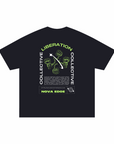 Collective Liberation Protest Tee back of Black Size Inclusive Oversize Tee Size Inclusive Oversize Tee