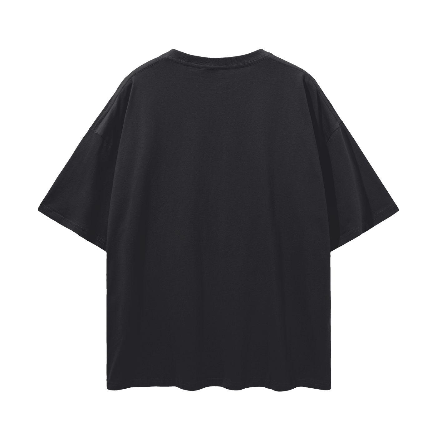 Liberación Skull & Roses Graphic Tee front of Black Oversize Deep Drop Shoulder Tee Oversize Deep Drop Shoulder Tee - 190 GSM