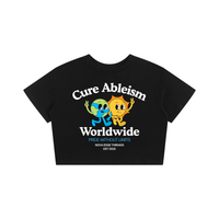 Cure Ableism Worldwide Disability Pride Black Mini Tee