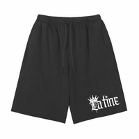 Latine Pride Non Binary Royalty Spray Paint Crown Scattered Edge Vintage Washed Shorts Vintage Wash Short Pants