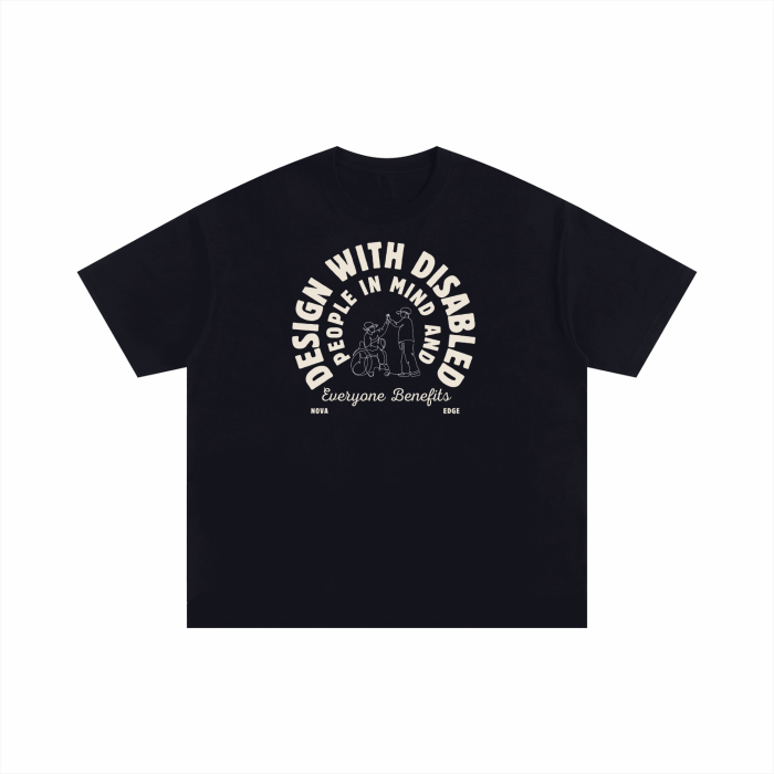 Design with Disabled People in Mind and Everyone Benefits Size Inclusive Oversize Tee Size Inclusive Oversize Tee