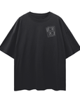 Joker Streetwear T-Shirt Wild Card Outsider Series Black Oversize Tee Oversize Deep Drop Shoulder Tee - 190 GSM