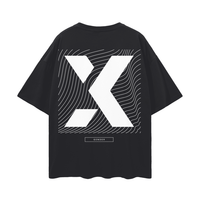 X Gender Graphic Tee Japanese Pride Black Oversize Deep Drop Shoulder Tee Oversize Deep Drop Shoulder Tee - 190 GSM