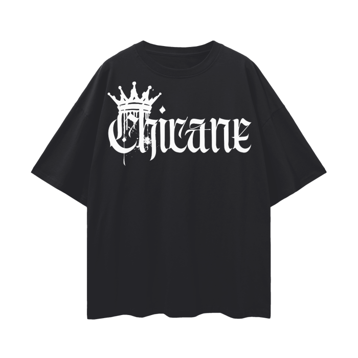 Chicane Intersectional Pride Gear Gender Diversity Streetwear Spray Paint Oversize Deep Drop Shoulder Tee - 190 GSM