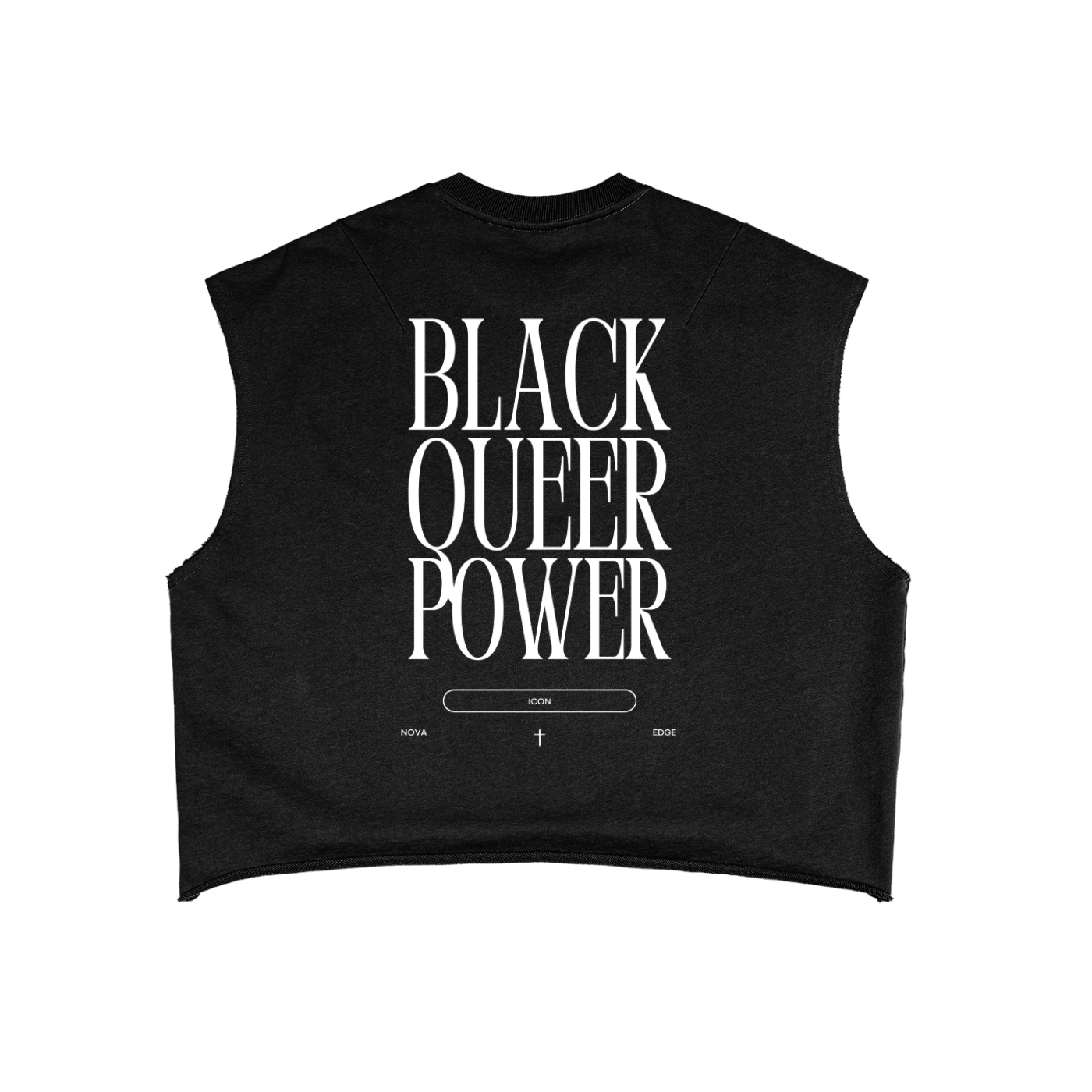 Black Queer Power Tank Black Pride French Terry Boxy Tank Top French Terry Boxy Tank Top