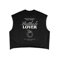 Professional Butthole Lover Gay Pride Tank back design on French Terry Boxy Tank Top French Terry Boxy Tank Top