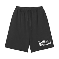 I'm That Villain Snow Washed Raw Hem Shorts Vintage Wash Short Pants