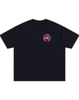 Daddy Dom Club Black and Pink Pride Tee on Size Inclusive Oversize Tee Size Inclusive Oversize Tee
