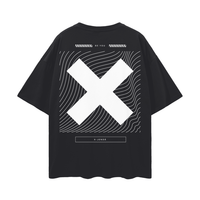 X-Jenda Pride Japanese Gender Fluid Shirt Black Oversize Deep Drop Shoulder Tee Oversize Deep Drop Shoulder Tee - 190 GSM