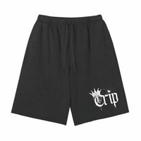 Crip Spray Paint Crown Design Disability Pride Scattered Edge Vintage Washed Shorts Vintage Wash Short Pants