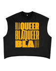 BlaQueer Pride Black French Terry Boxy Tank Top French Terry Boxy Tank Top