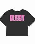 Bussy Cat Club Crop Top Cute Pride Shirt Bussy Jersey Style Black Baby Tee Seamless T-Shirt