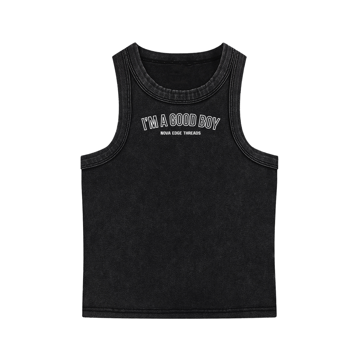 I'm a Good Boy Pride Snow Washed Mini Tank Top