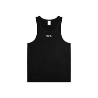 WLW Pride Minimal Typography Cream font on Black Essential Performance Tank Top High Performance Tank Top