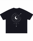 Bi Gender or Intersex Gender Symbol Design on back of Size Inclusive Oversize Tee Size Inclusive Oversize Tee