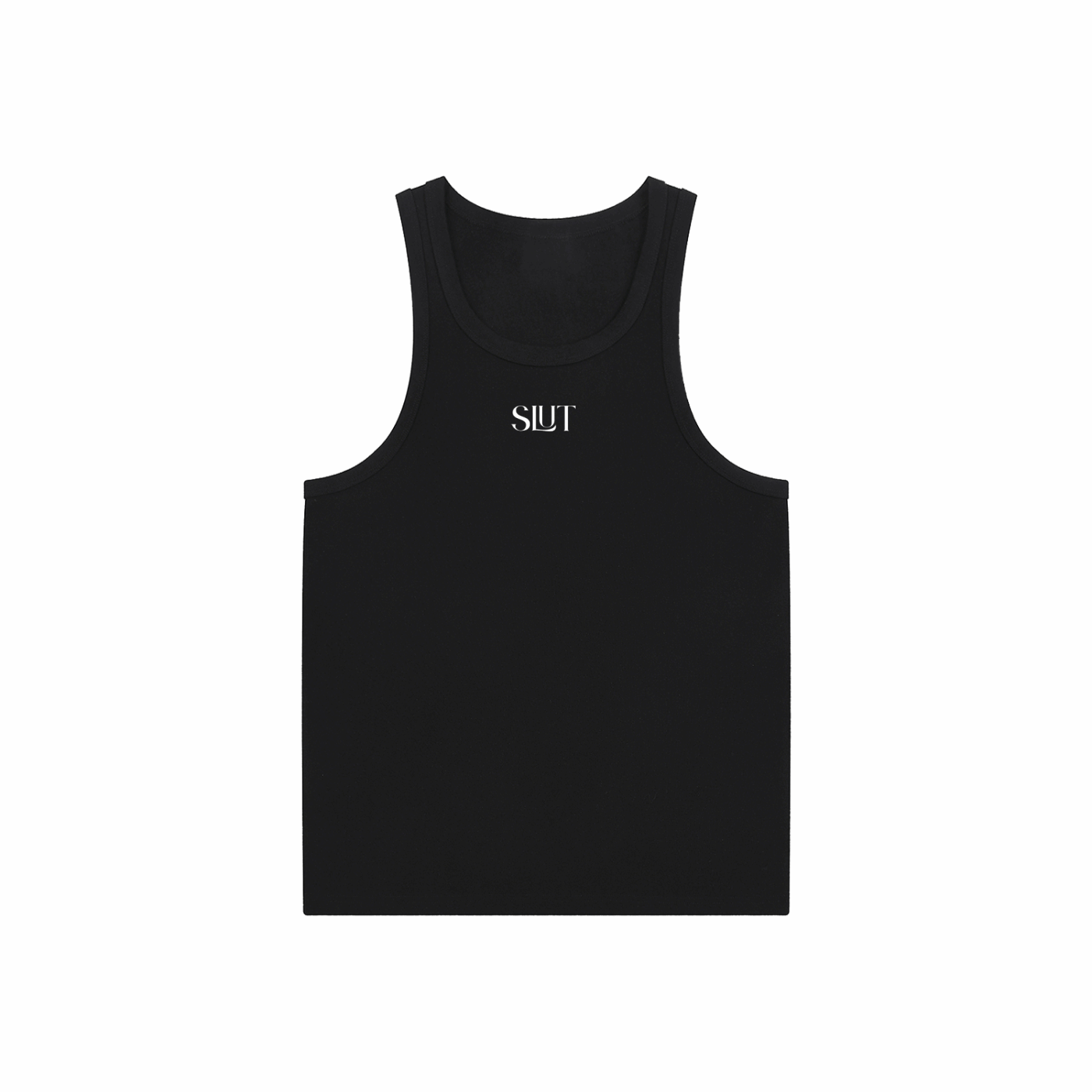 Slut Pride Tank Minimal Elevated Typography on Black High Performance Tank Top High Performance Tank Top