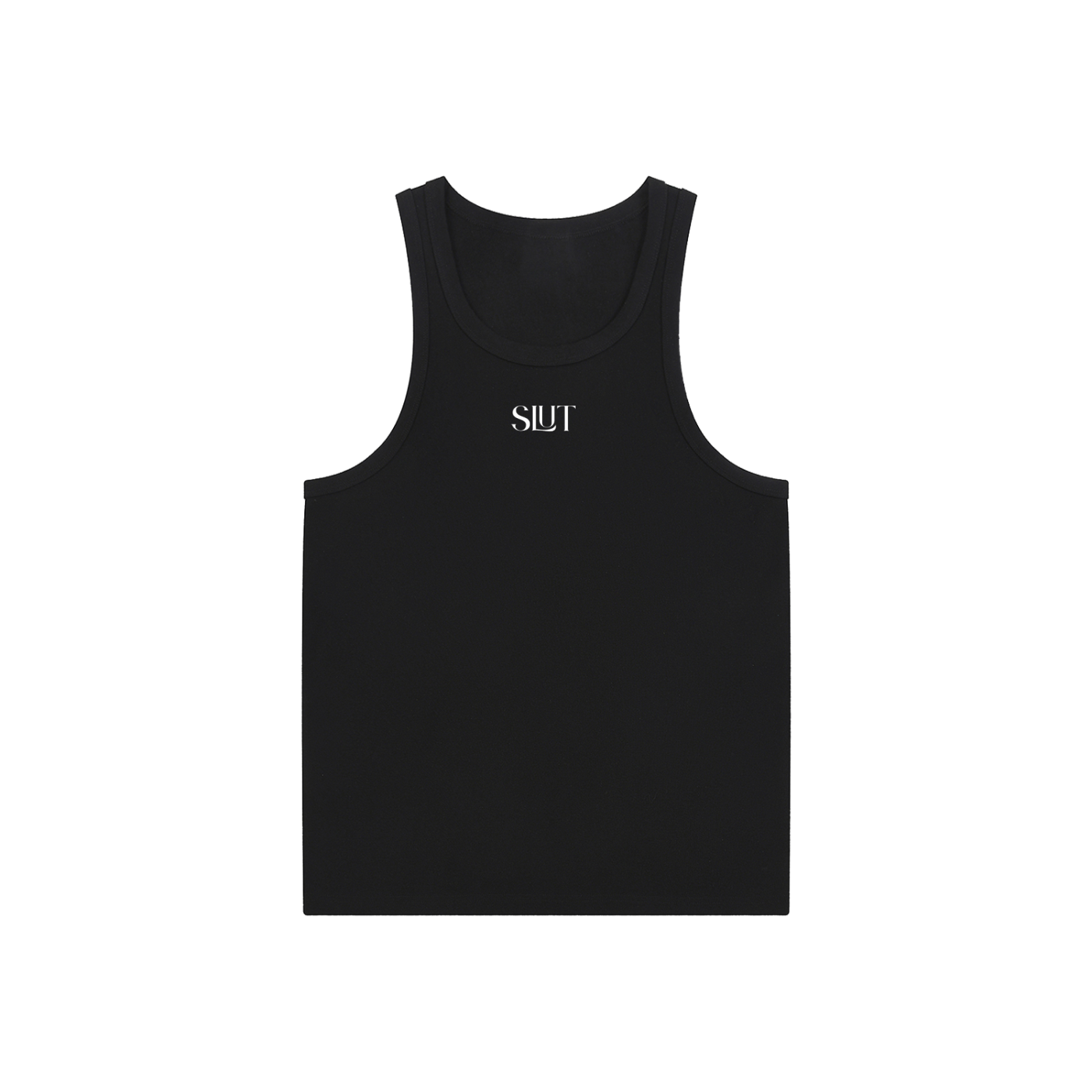 Slut Pride Tank Minimal Elevated Typography on Black High Performance Tank Top High Performance Tank Top