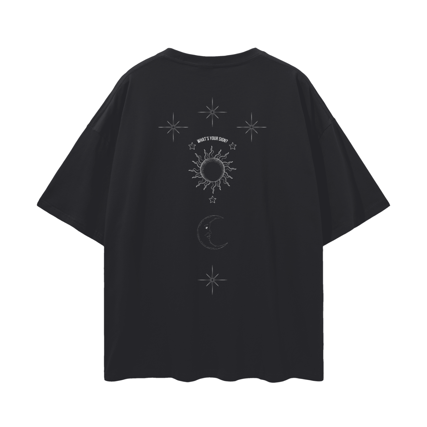 What's your sign? Quintessential Queer flirting Question LGBTQIA+ Pride Oversize Deep Drop Shoulder Tee Oversize Deep Drop Shoulder Tee - 190 GSM
