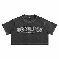 NYC East Coast Gay Pride New York City Snow Washed Crop Top Snow Washed Crop Top