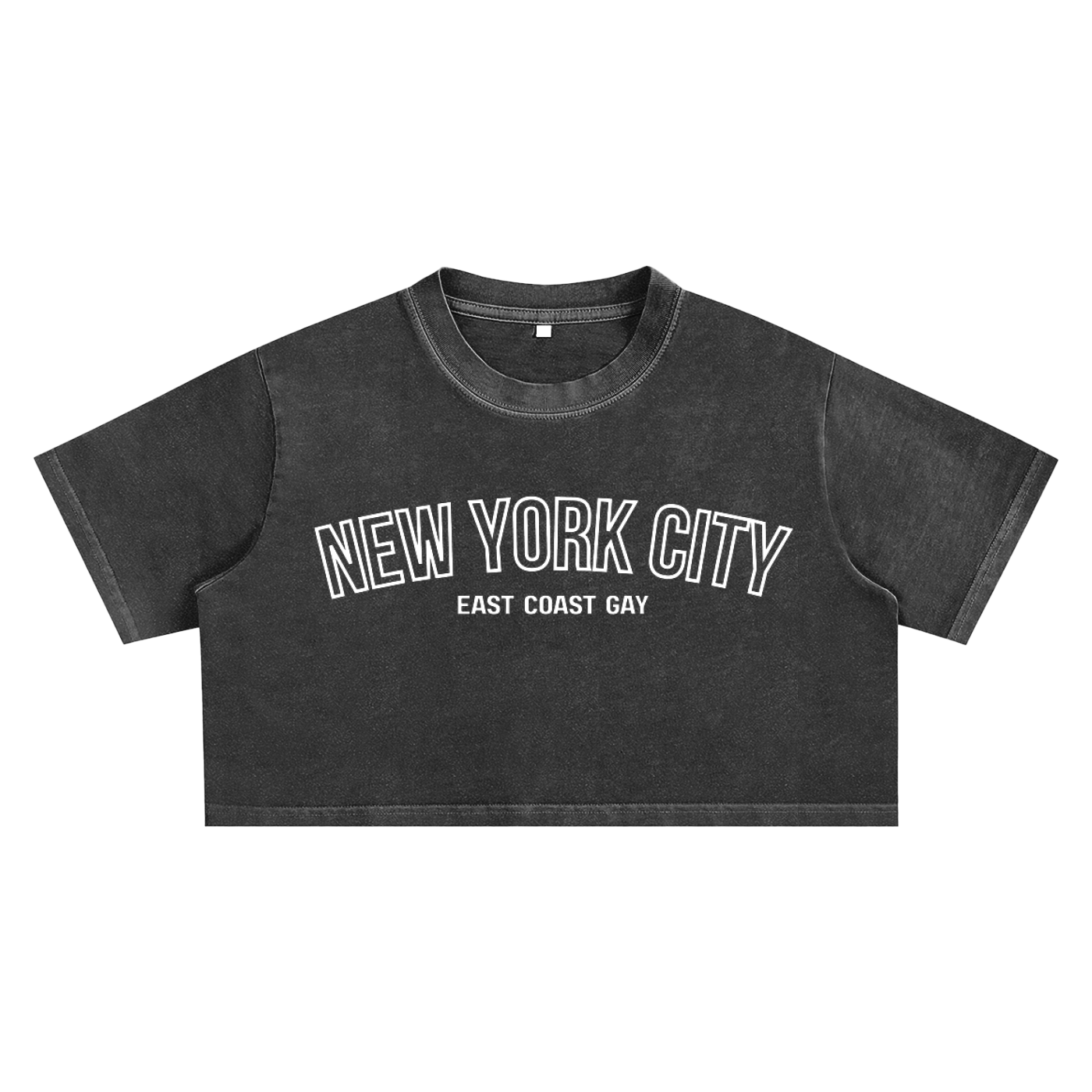NYC East Coast Gay Pride New York City Snow Washed Crop Top Snow Washed Crop Top