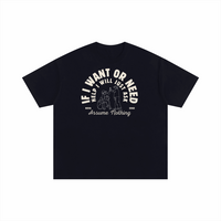 If I want or need help I will Ask Assume Nothing Disability Pride Oversize Tee Size Inclusive Oversize Tee