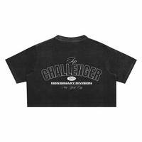 Top Challenger Non Binary Division Enby Pride Snow Washed Crop Top Snow Washed Crop Top