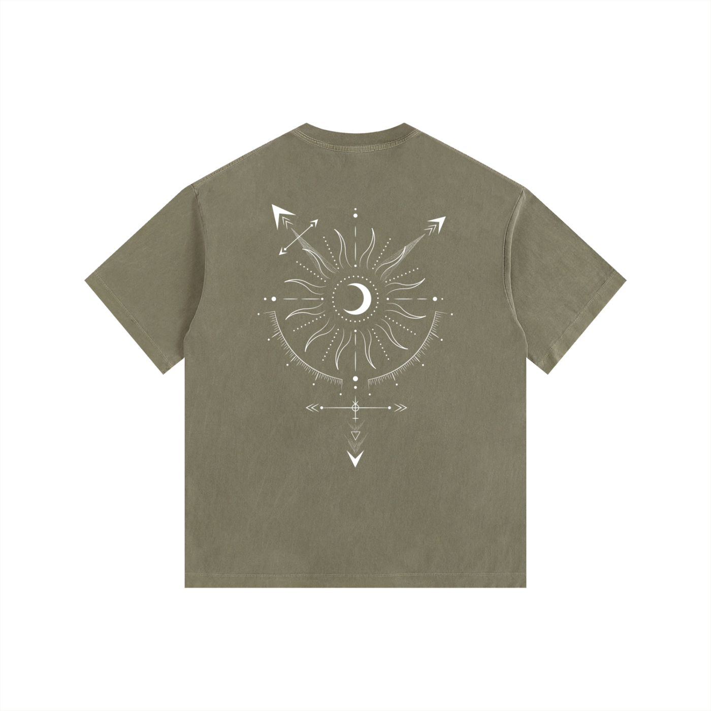 Transgender Symbol Celestial Design on Size Inclusive Vintage Wash Oversize Tee Vintage Wash Oversize Tee