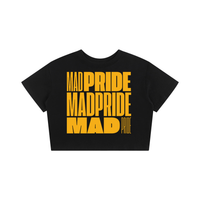 Mad Pride Disability Pride Black Mini Tee Seamless T-Shirt Seamless Mini Tee
