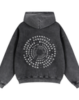Gender Identities in Word Art Circle on back of Zip-Through Boxy Fleece Hoodie Zip-Through Boxy Hoodie