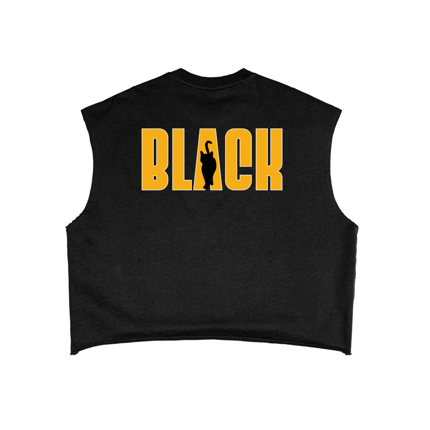 Black Cat Club Black Pride French Terry Boxy Tank Top