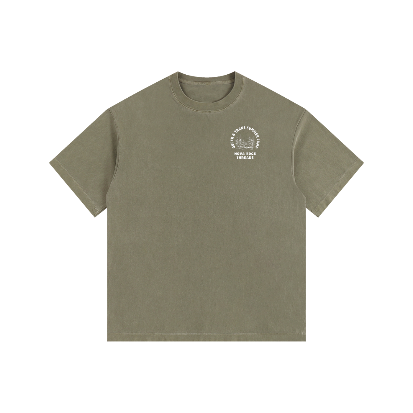 Queer & Trans Summer Camp Size Inclusive California Pride Vintage Washed Oversize Tee Vintage Wash Oversize Tee